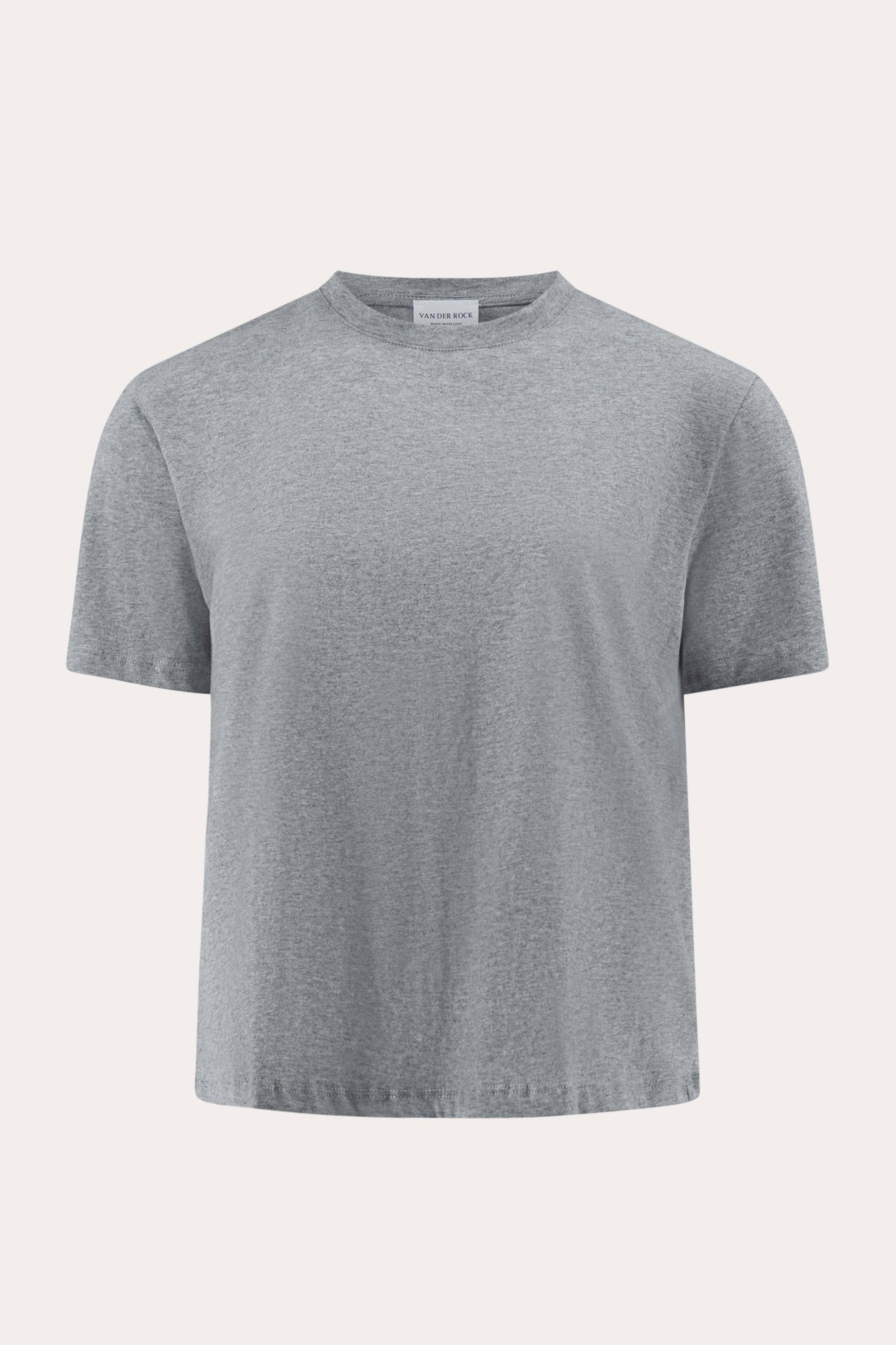 Lichtgrijs T-shirt met korte mouwen-MyEssentials
