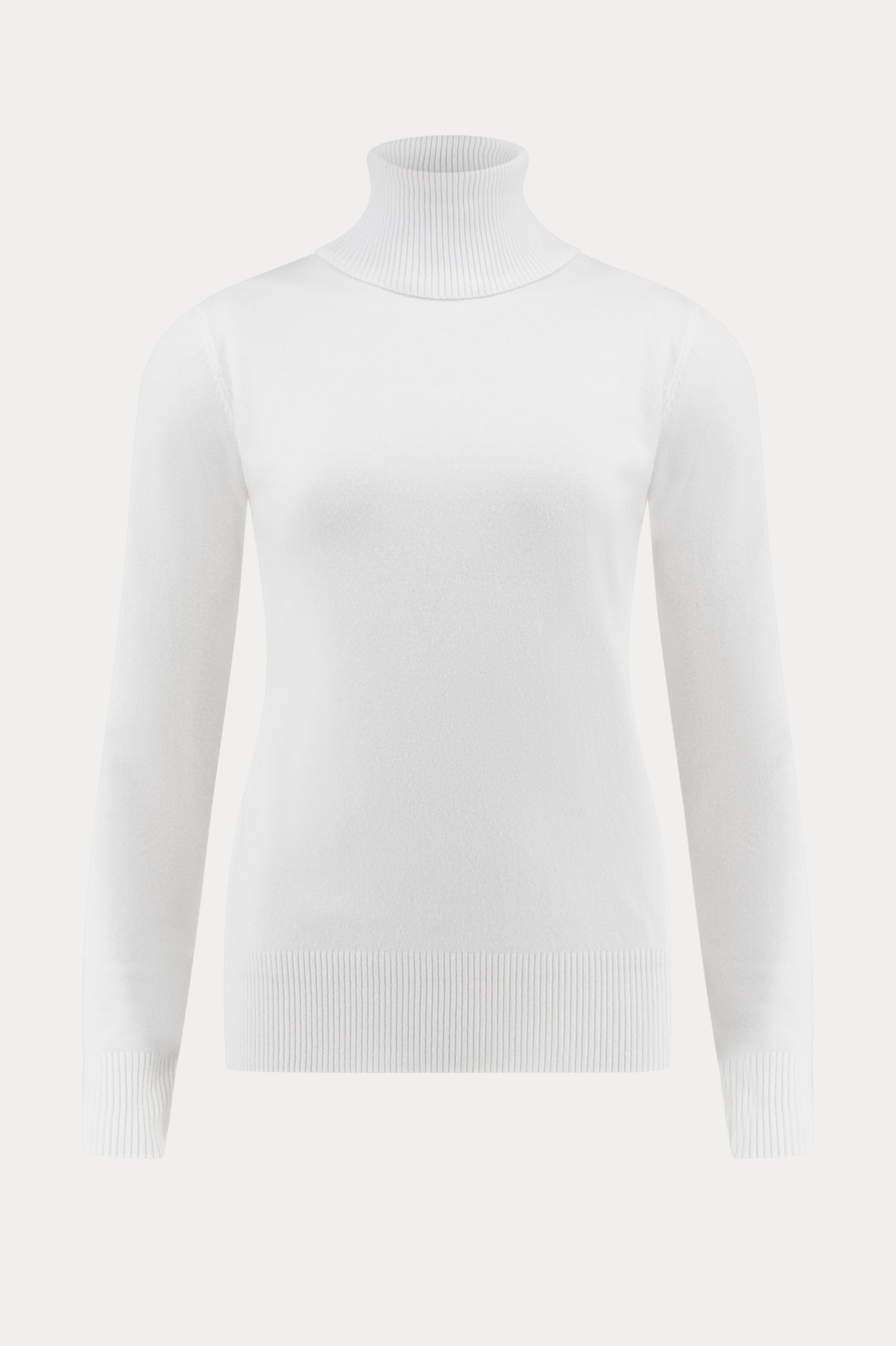 Witte rolkraagtrui met kasjmier-MyEssentials