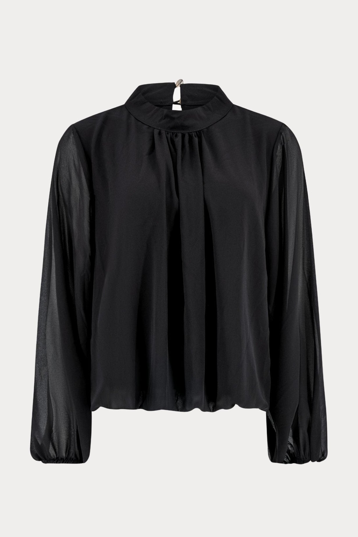Zwarte chiffon blouse-MyEssentials