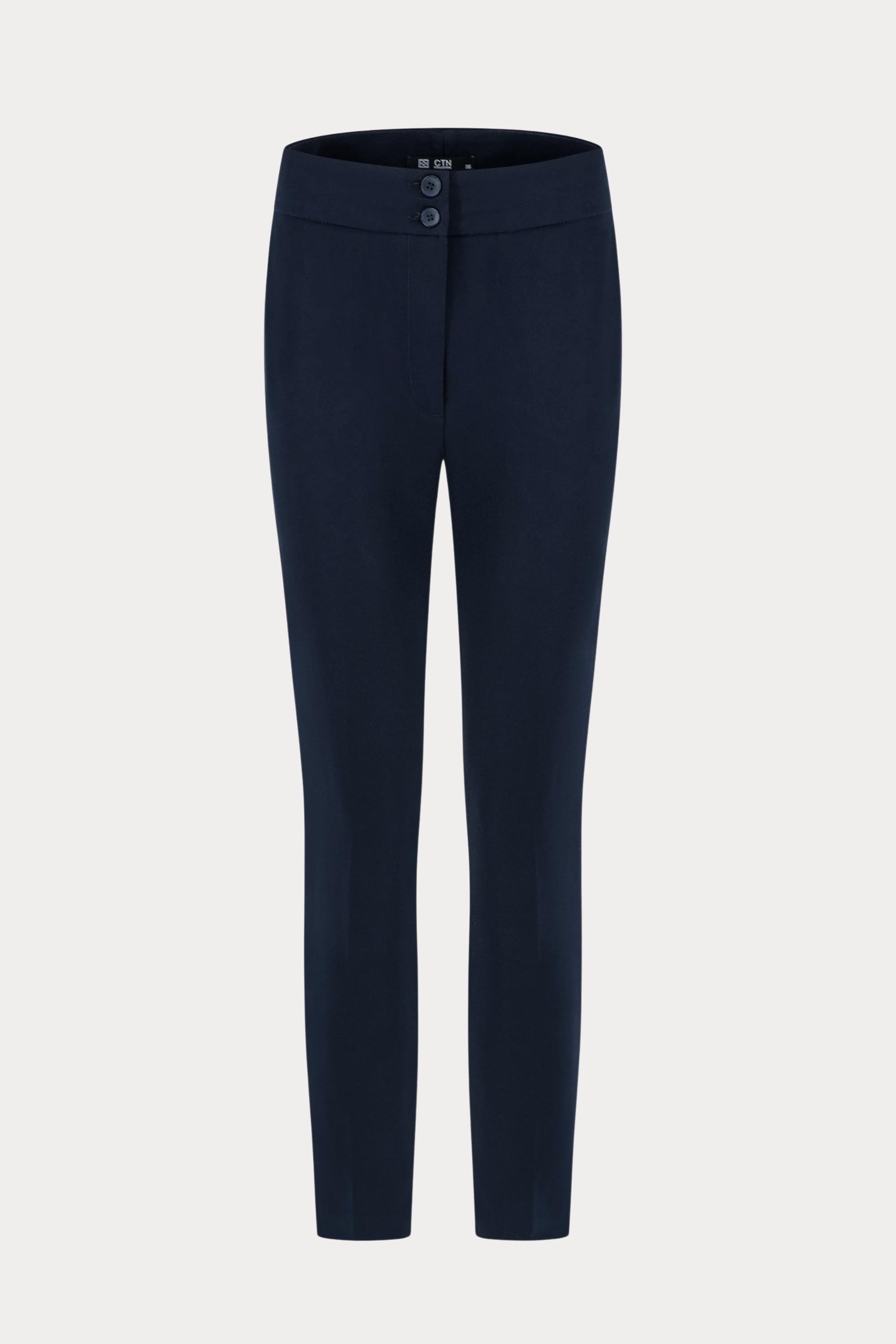 Blauwe broek met hoge taille-MyEssentials