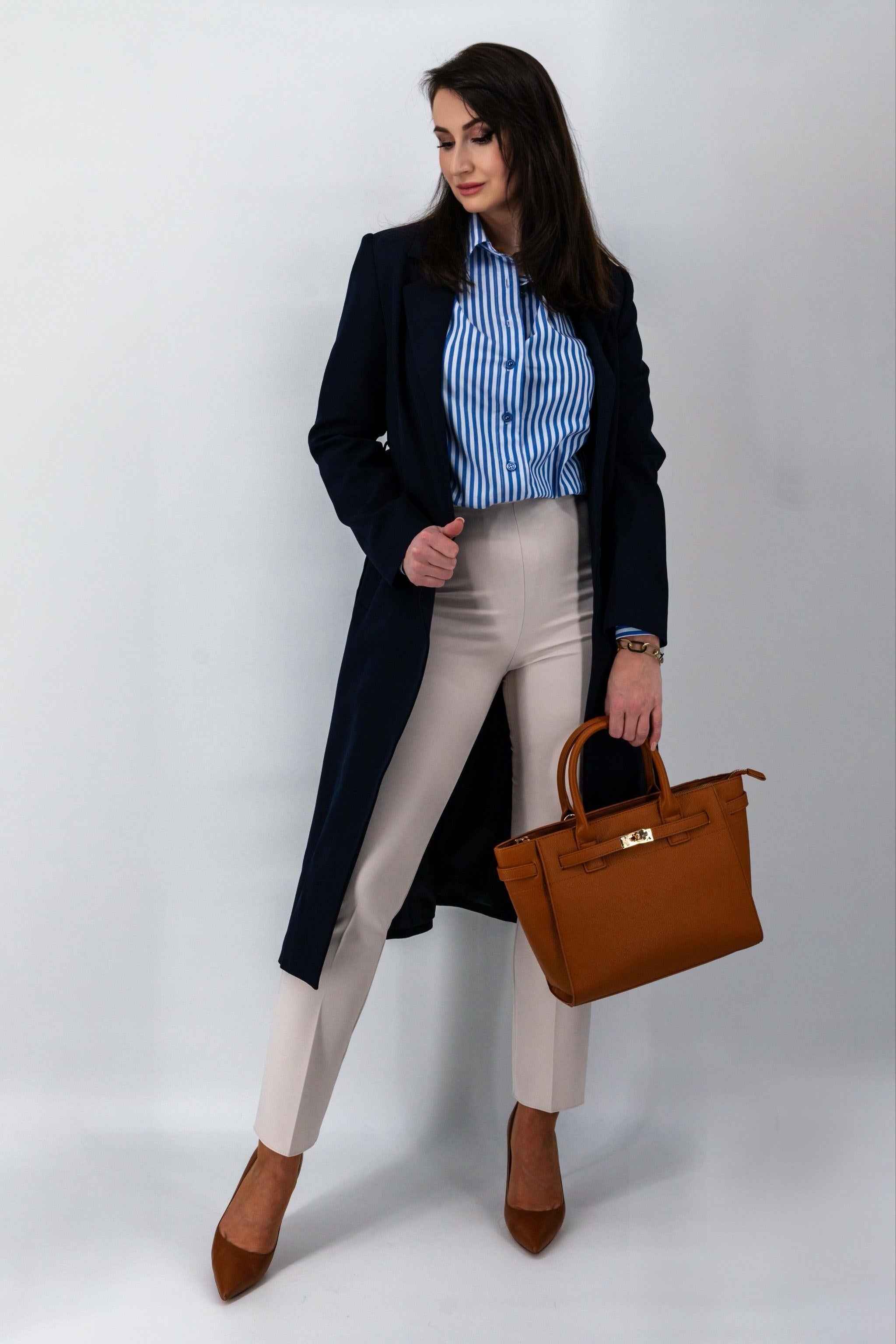 Donkerblauwe trenchcoat-MyEssentials