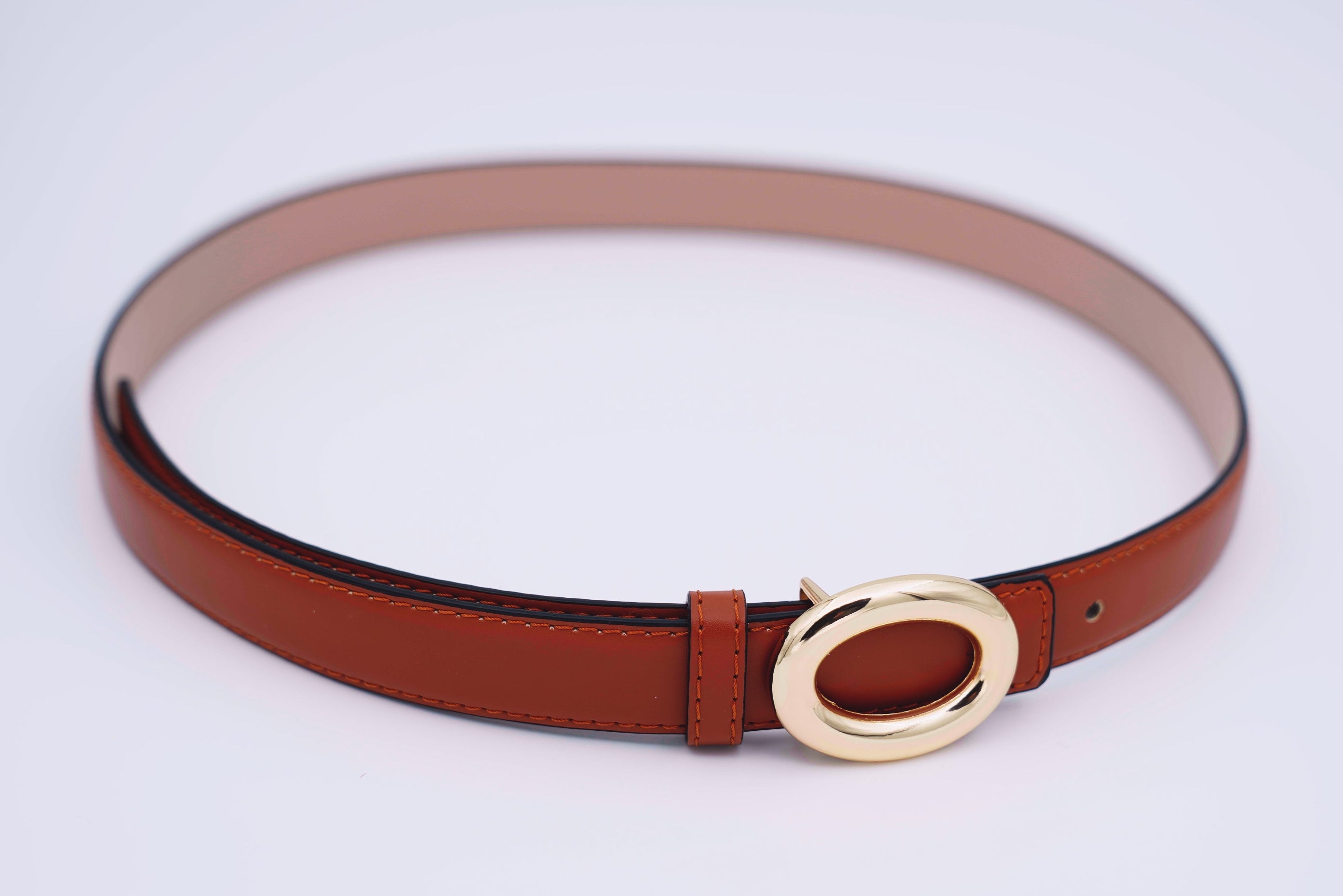 Lichtbruine riem in imitatieleer-MyEssentials