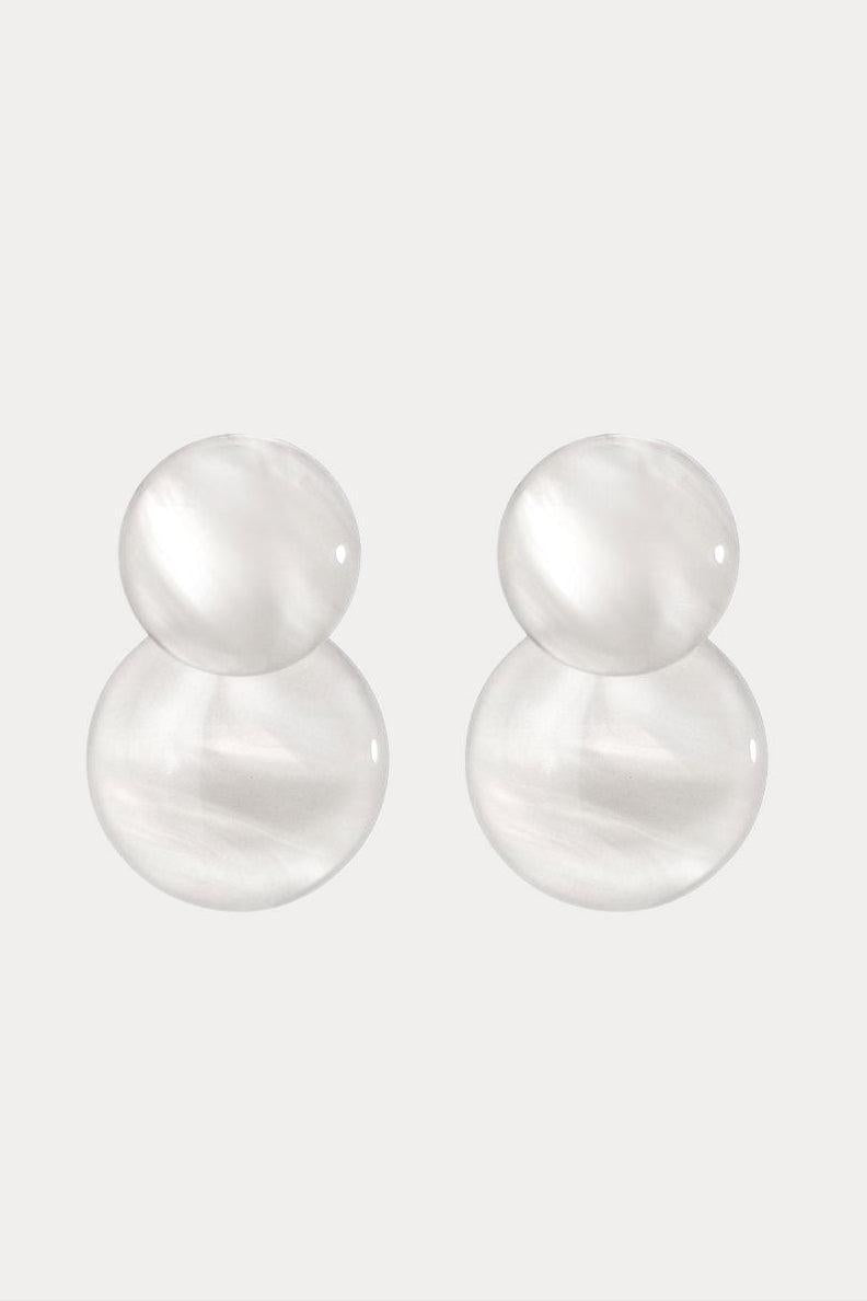 Witte ronde oorbellen-MyEssentials