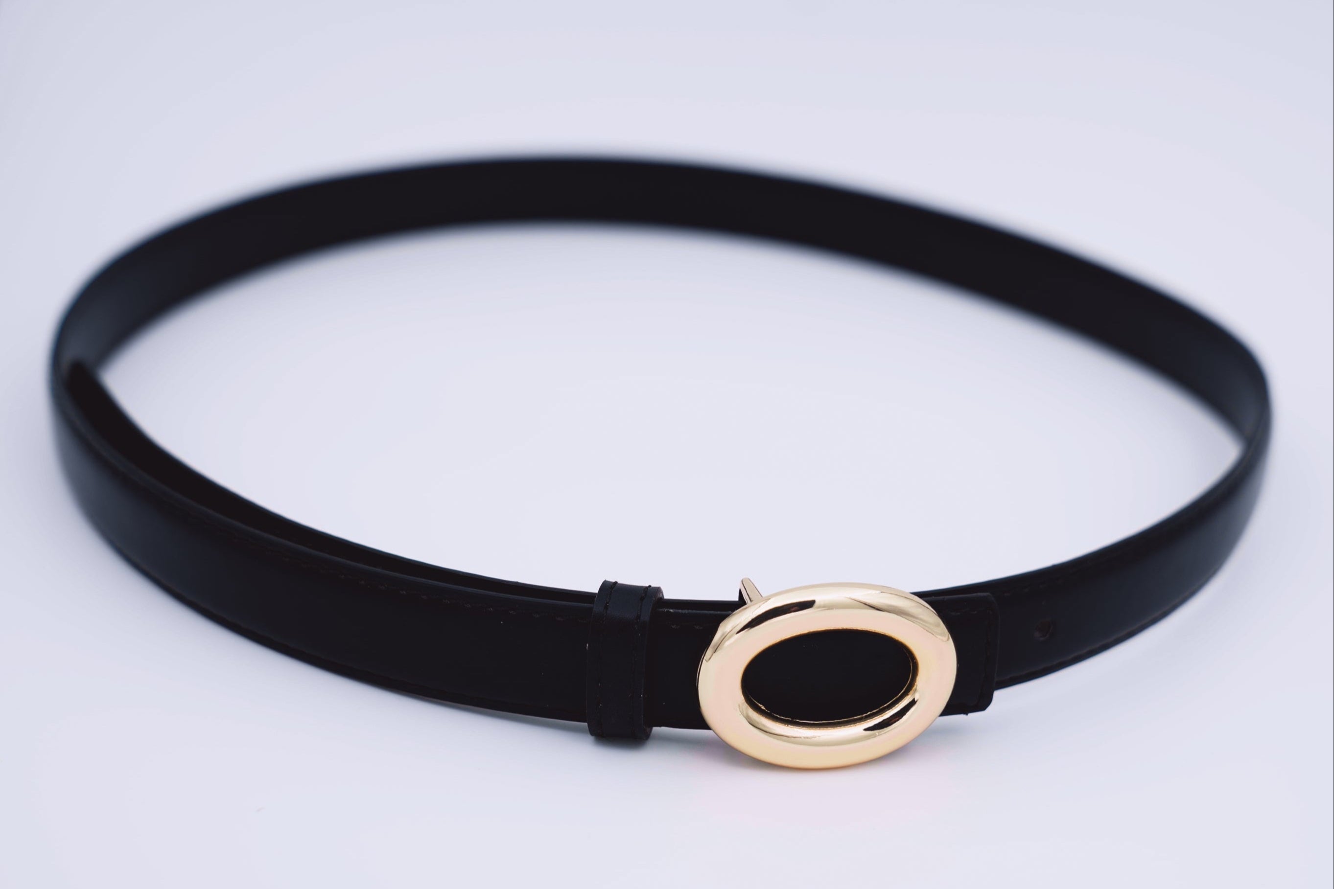 Zwarte riem in imitatieleer-MyEssentials