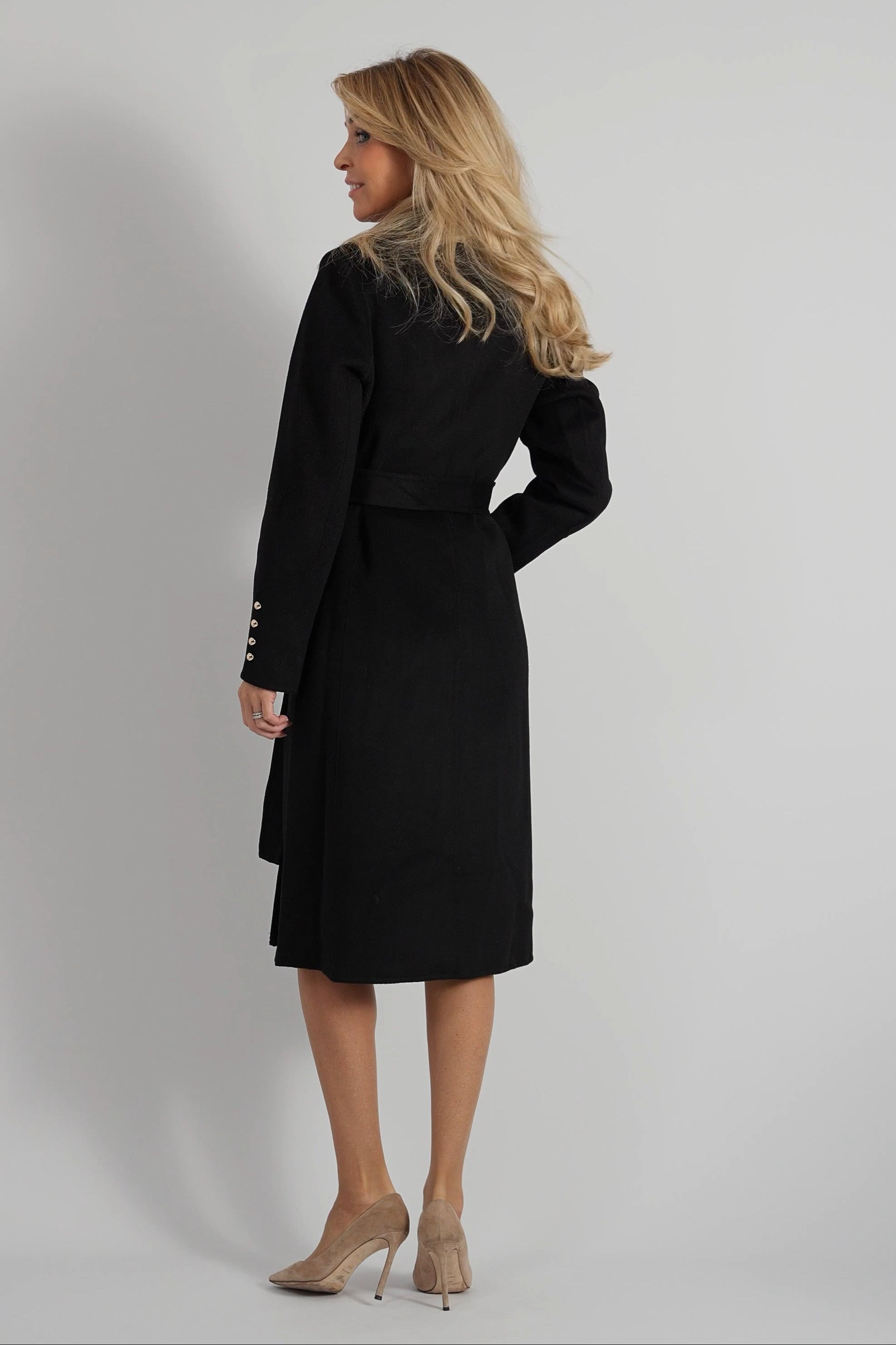 Zwarte wollen mantel-MyEssentials